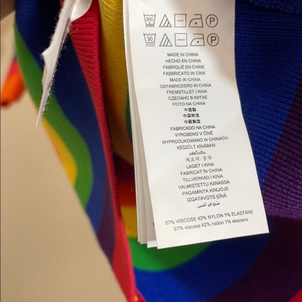 Michael Kors 🌈 Rainbow knit top XXS - Picture 8 of 11